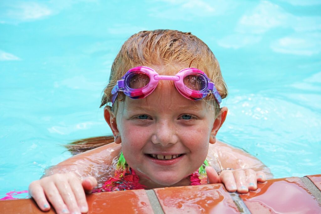 swimming, girl, nature, pool, swim, water, pretty, goggles